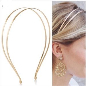 Jen Atkin Chloe Isabel metal gold headband New